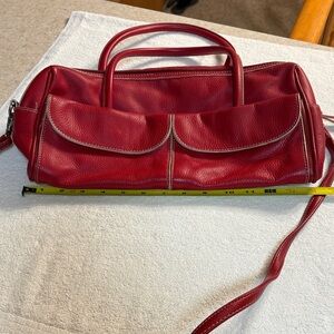 Naturalizer Elegant Red Leather Handbag